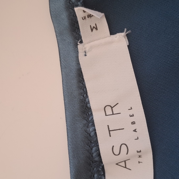 Astr The Label - Collette Satin Cutout Midi Dress - Color: Slate Blue - Picture 12 of 14